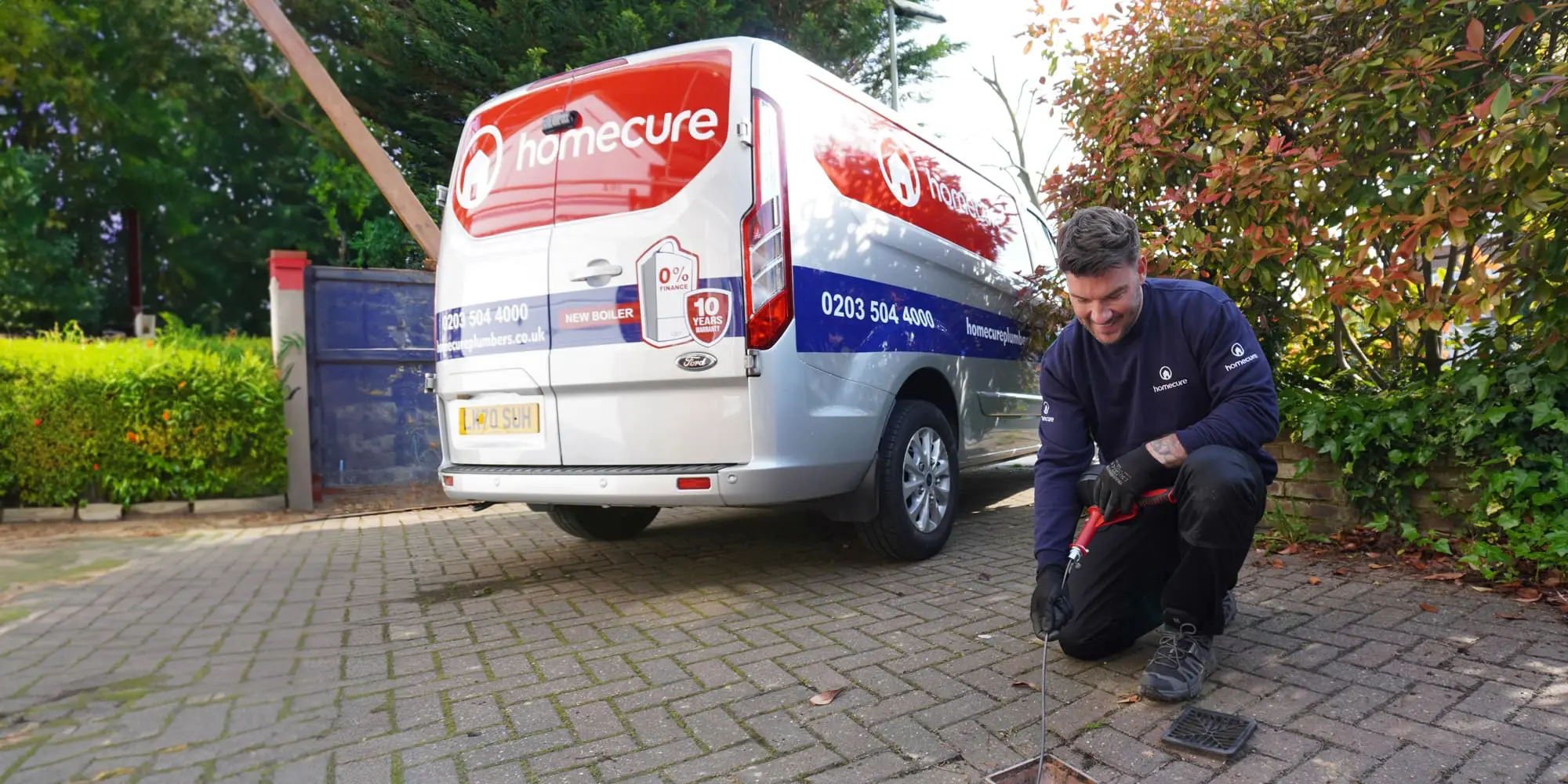 Our North London drainage team clearing a blockage